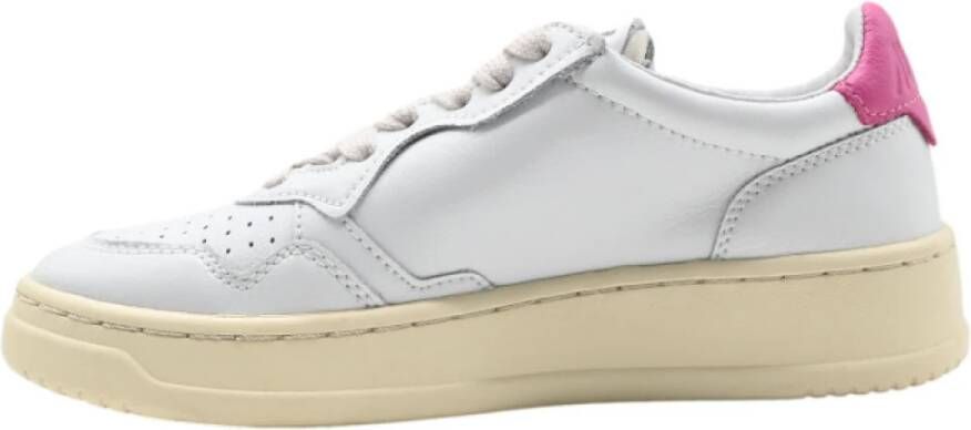 Autry Witte Leren Bubbel Sneakers Multicolor Dames