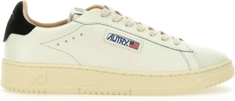 Autry Witte Leren Herensneakers Dallas Stijl White Heren