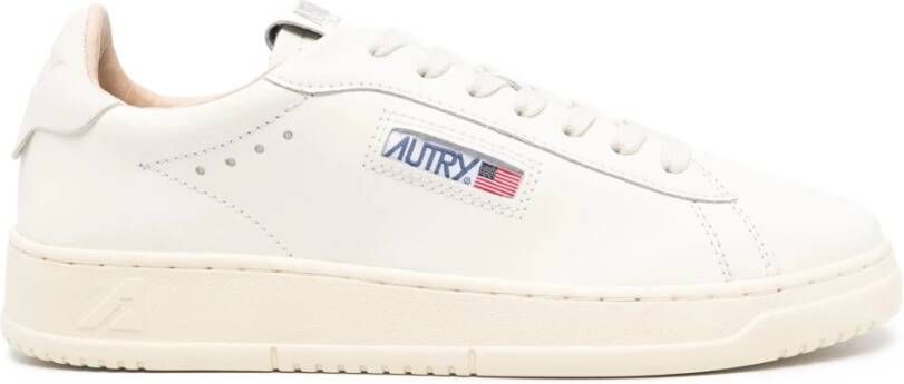 Autry Witte Leren Lage Sneakers Dallas White Heren