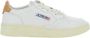 Autry Witte Leren Lage Sneakers met Logo Patch White Dames - Thumbnail 1