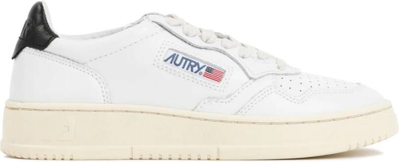 Autry Witte Leren Lage Sneakers White Dames