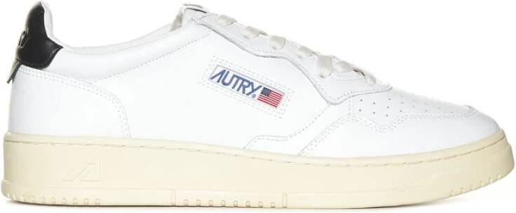 Autry Witte Leren Lage Sneakers White Heren