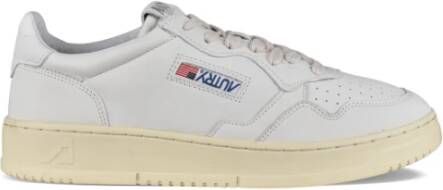 Autry Witte Leren Lage Sneakers White Heren