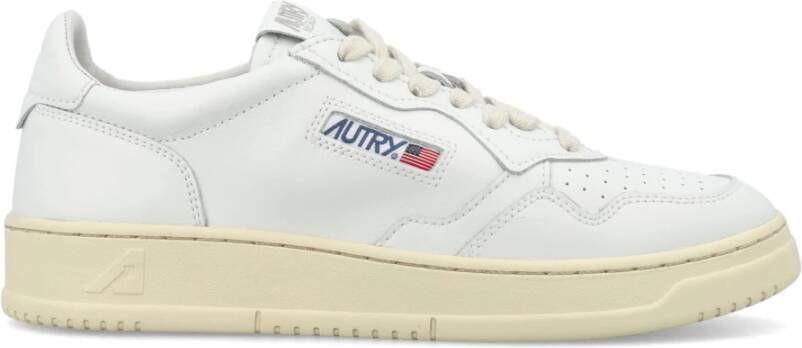 Autry Witte Leren Lage Sneakers White Heren