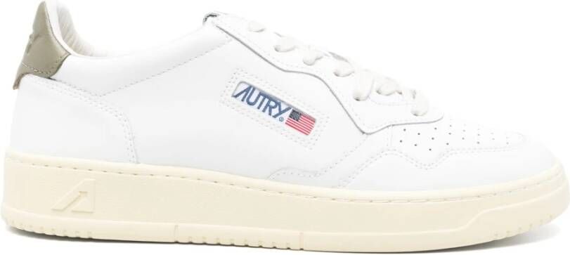 Autry Witte Leren Medalist Lage Sneakers White Heren