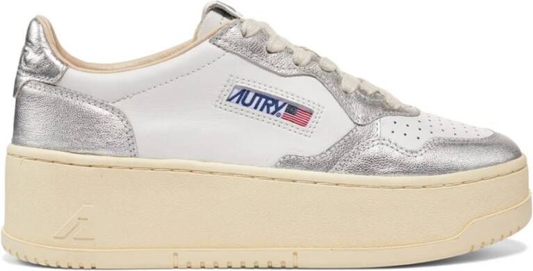 Autry Medalist Leren Platform Sneakers Multicolor Dames