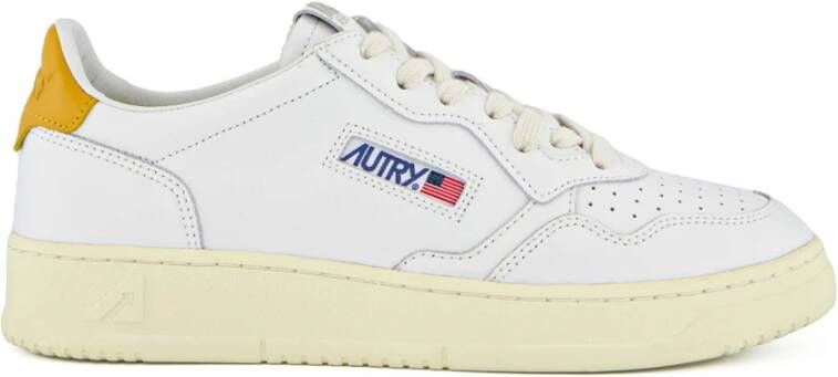 Autry Witte Leren Sneakers Chic Stijl White Heren