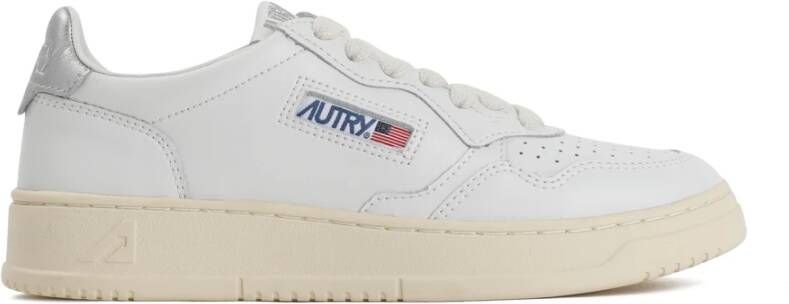 Autry Witte Leren Sneakers Chique Stijl White Dames