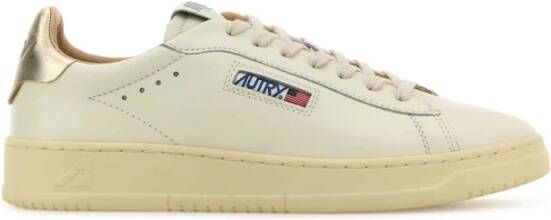 Autry Witte Leren Sneakers Dallas Stijl White Heren