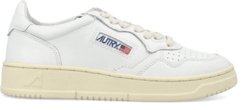 Autry Witte Leren Sneakers Medalist Low White Dames