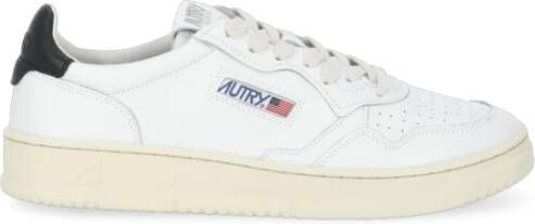 Autry Witte Leren Sneakers met Ademende Details White Heren