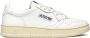 Autry Witte leren sneakers met geborduurd label White Heren - Thumbnail 1