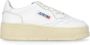 Autry Witte Leren Sneakers met Geperforeerde Details White Dames - Thumbnail 1