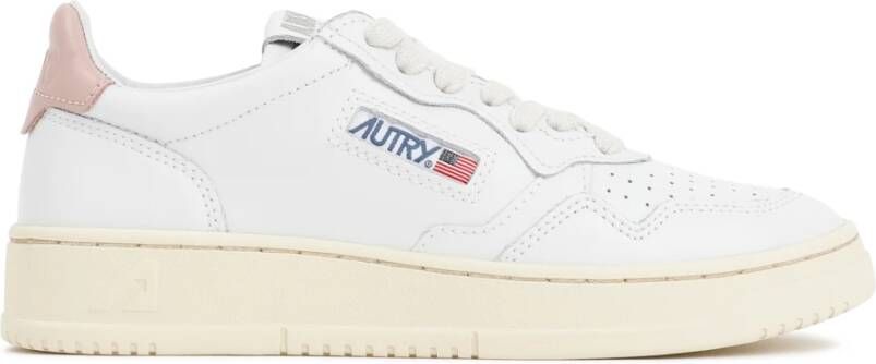 Autry Witte Leren Sneakers met Iconisch Logo White Dames