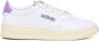 Autry Witte Leren Sneakers met Lila Accenten White Dames - Thumbnail 2