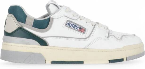 Autry Witte Leren Sneakers met Logo Detail White Heren