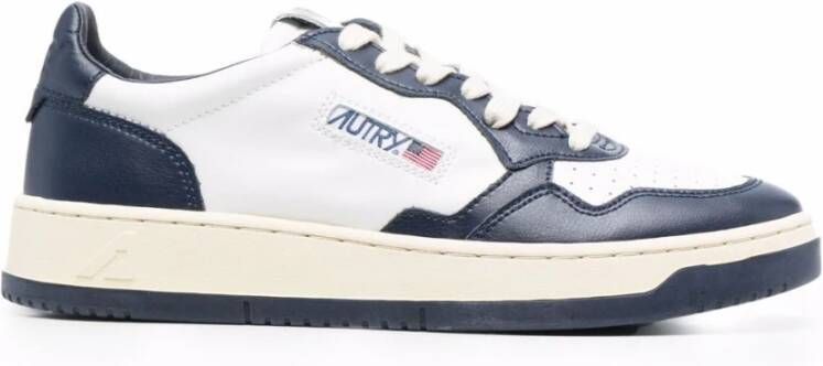 Autry Witte Leren Sneakers met Logopatch White Heren