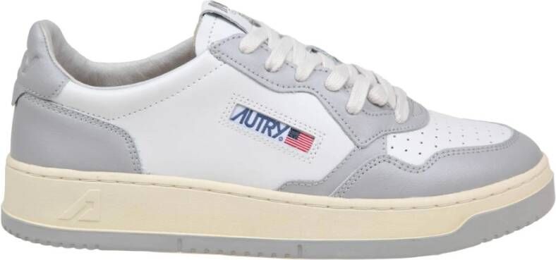 Autry Witte Leren Sneakers Stijlvol Comfort White Heren