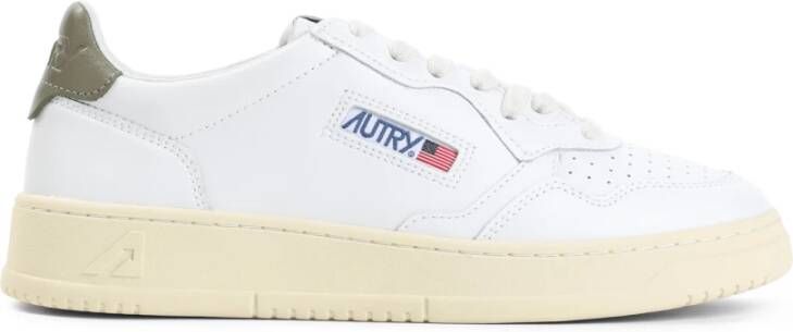 Autry Witte Leren Sneakers voor Mannen White Heren