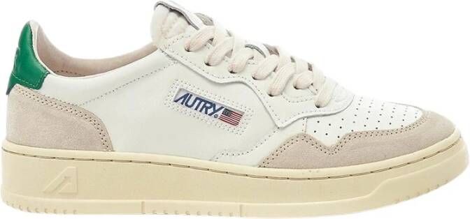 Autry Witte Leren Sneakers voor Vrouwen White Dames