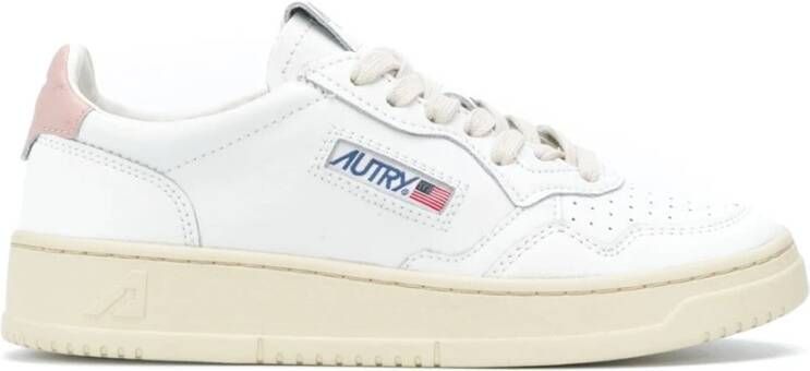 Autry Witte Leren Sneakers White Dames