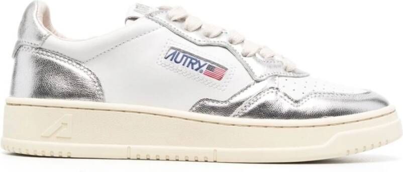 Autry Witte Leren Sneakers White Dames