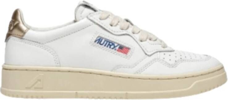 Autry Witte Leren Tennissneaker Gray Heren