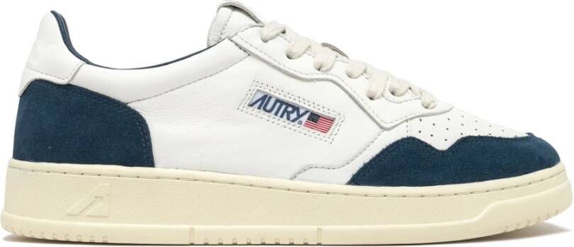 Autry Witte Leren Vintage Stijl Sneakers White Dames