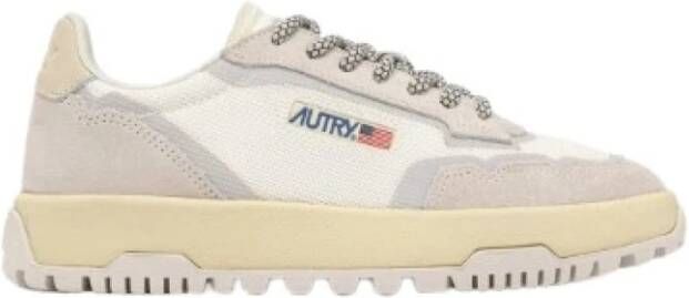 Autry Witte Mesh en Suède Sneakers Multicolor Heren