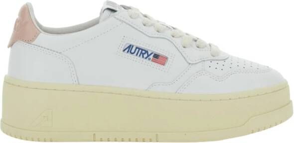 Autry Witte Veterschoenen met Rubberen Zool White Dames