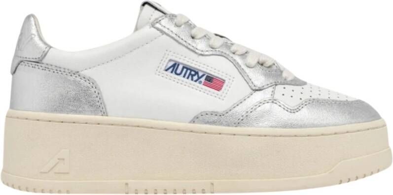 Autry Witte Platform Sneakers White Dames