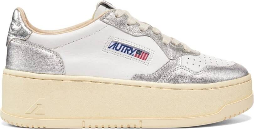 Autry Witte Platform Sneakers White Dames