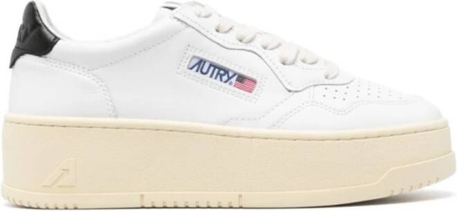 Autry Witte Platform Sneakers White Dames