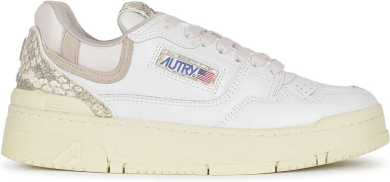 Autry Witte Sneakers CLC Laag Vrouwen White Dames