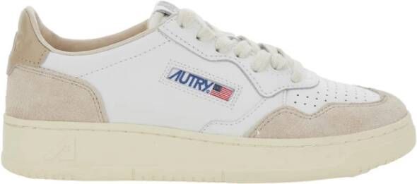 Autry Witte Sneakers Laag Medalist White Dames