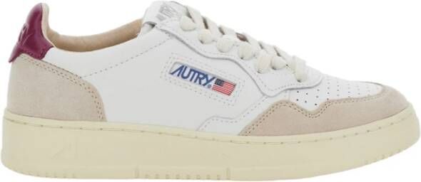 Autry Witte Sneakers Lage Medalist Stijl Multicolor Dames