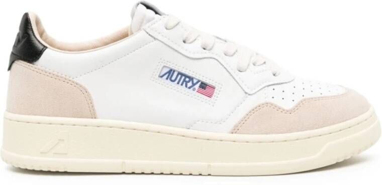 Autry Witte Sneakers met Color Block Design White Heren