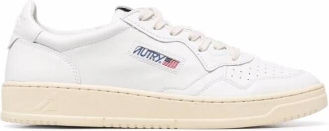 Autry Witte Sneakers met Geborduurd Logo White Heren