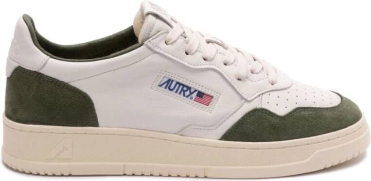 Autry Witte Sneakers met Geperforeerde Neus White Heren