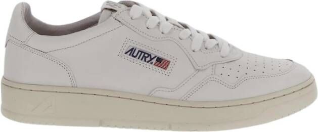 Autry Witte Sneakers met Gestikt Logo White Heren