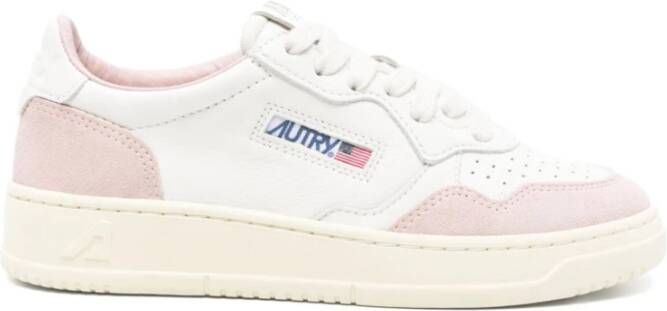 Autry Witte Sneakers met Roze Accenten White Dames