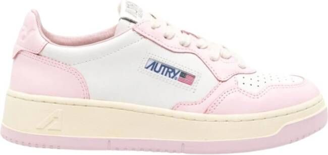 Autry Witte Sneakers Paneeldesign Logopatch Multicolor Dames