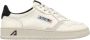 Autry Witte sneakers van gestructureerd leer met zwarte en bruine details White Heren - Thumbnail 1