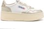 Autry Platform Leren Sneakers Paneel Ontwerp Multicolor Dames - Thumbnail 9