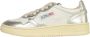 Autry Witte Leren Sneakers met Zilveren Details White - Thumbnail 23