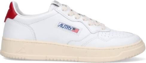 Autry Upgrade je Sneaker Game met Witte en Rode Leren Sneakers voor nen White