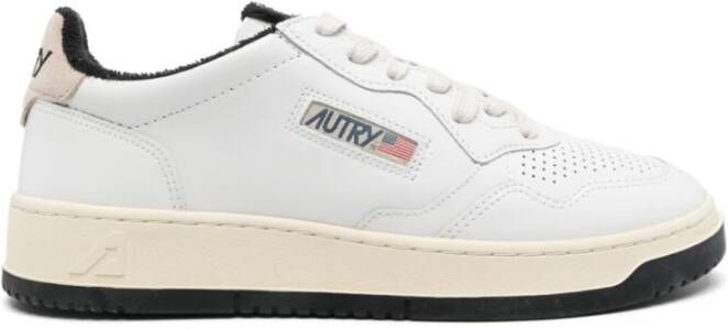 Autry Stijlvolle Sneakers voor Mannen Beige Heren