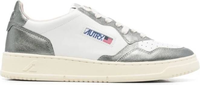 Autry Witte Stalen Lage Sneakers White Heren