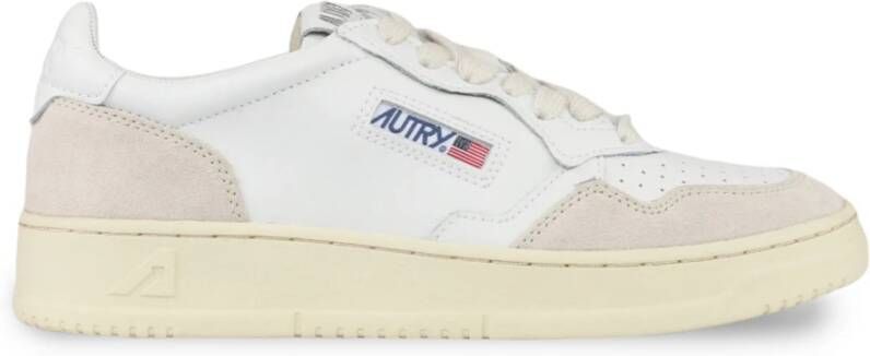 Autry Witte Suède Lage Schoenen White Dames