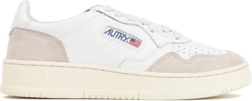 Autry Witte Suède Lage Sneakers White Dames